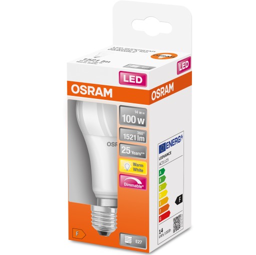 LED žiarovka E27 A60 14W 2700K Stmievateľná OSRAM