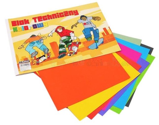 Farebný technický blok A4