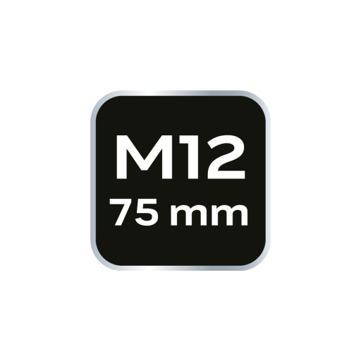Hrot drážkovaný M12 x 75 mm, S2 x 2 ks.