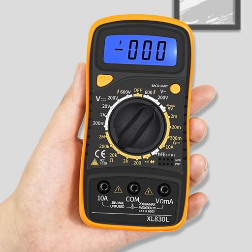 Digitálny multimeter merač aktuálneho napätia XL830L LCD podsvietený + káble