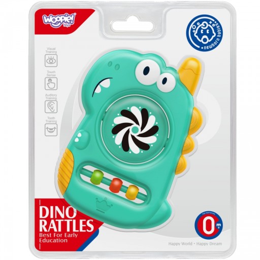 WOOPIE BABY Senzorická hračka hryzátko zrkadlo Dino