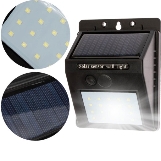 LED SOLÁRNA LAMPA SO SNÍMAČOM DO VONKAJŠEJ ZÁHRADY