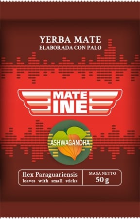 Yerba maté Mateine Ashwagandha + zázvor 50 g VZORKA