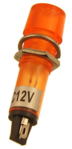 Kontrolka napájania 10mm XD10-3 oranžová 12V