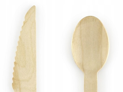 Drevený príbor 16cm - mint
