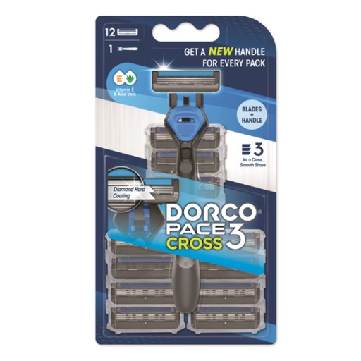 Dorco Razor 3 čepele (12 nábojov)