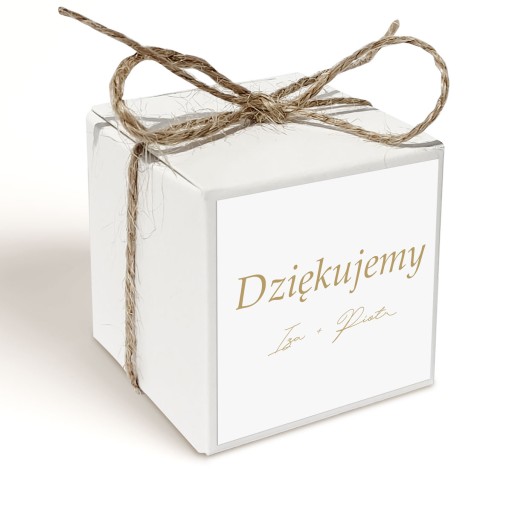 Darček vďaky Wedding 2 PERS fondán. VZORKY