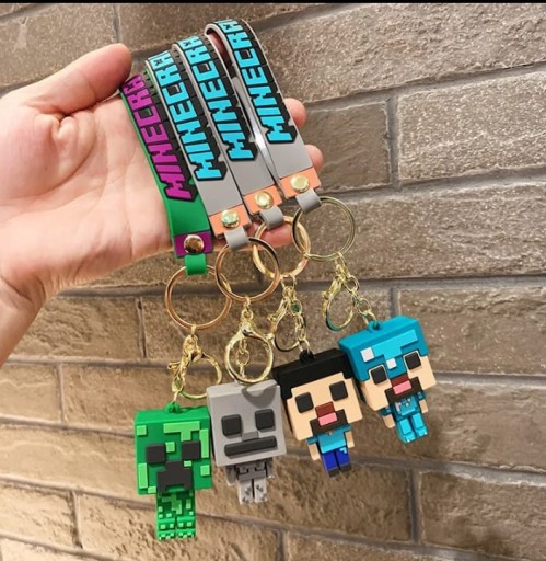 MINECRAFT 3D PRÍvesok na kľúčenky PRÍvesok na kľúče