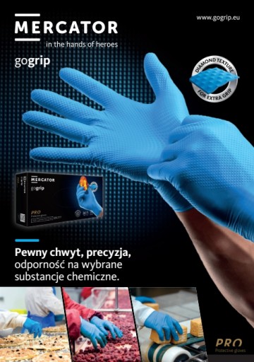 GoGrip NITRILOVÉ RUKAVICE modré - XXL 10 ks.