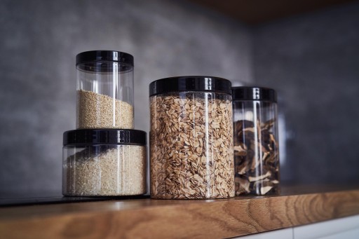 XXL PLASTOVÁ JAR 2500ml nádoba 2,5L PET müsli cestoviny do jedla