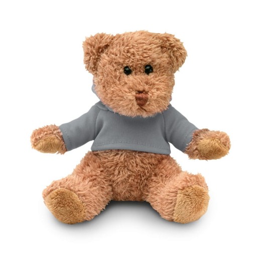MASKOT MEDVEĎOV V MIKINE S KAPUCNOU, červená