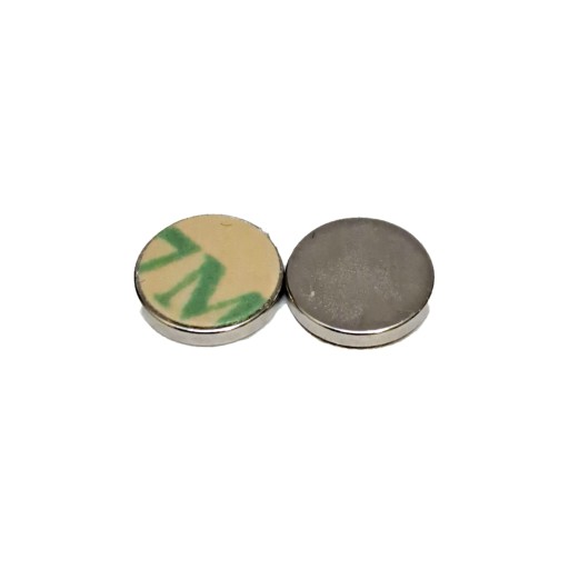 NEODYMOVÝ MAGNET 6x1 mm S 3M LEPICÍ PÁSOU 10 ks.