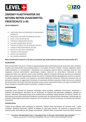 Zimný plastifikátor betónu do -8 °C 1 l