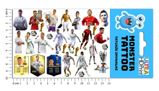 MEGA SADA NÁLEPOK + TETOVANIE CRISTIANO RONALDO C