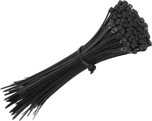 KABELOVÉ VIAZAČKY Zipsové VIAZAČKY ČIERNA 3,6x300mm