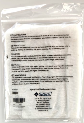 ESCAL 80x50 ANTISTATIC VACUUM CLOT 482