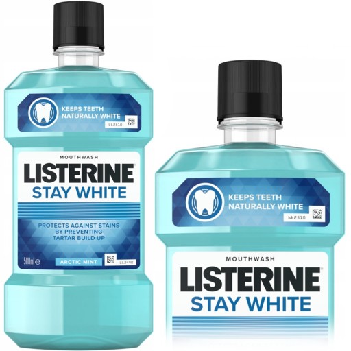 LISTERINE ÚSTNA VÝPLACH 500 ML STAY WHITE