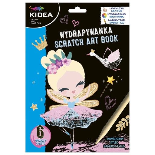 Veštecká hra na škrabanie 6 listov Kidea