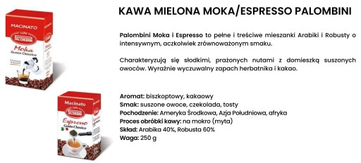 TALIANSKÁ MLETÁ KÁVA MOKA 250g PALOMBINI