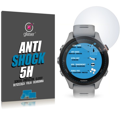 Ochranná fólia Glaser Anti-Shock 5H pre Garmin Forerunner 255s