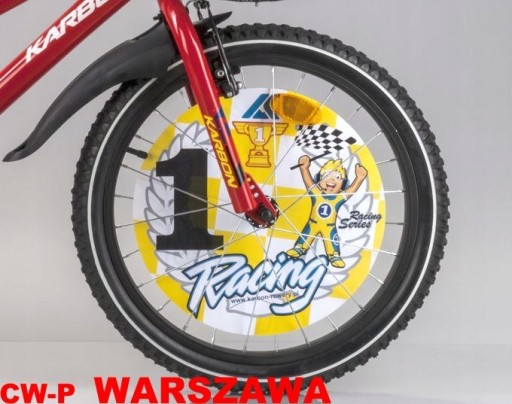 Ozdobná VLOŽKA s priemerom 25 cm na koleso bicykla - motív PRETEKY