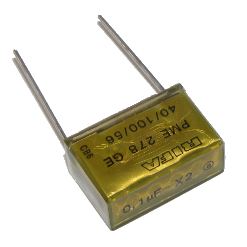 Papierový kondenzátor 100nF 380VAC X2 RIFA