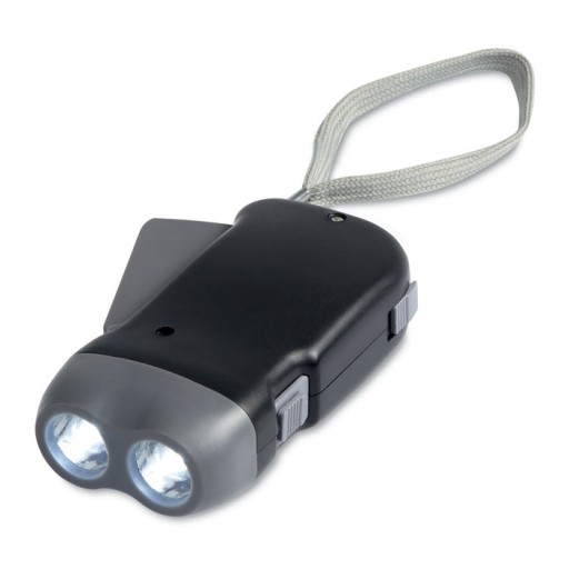 2 LED dynamo baterka kinetické kempingové ručné svetlo pre núdzový batoh