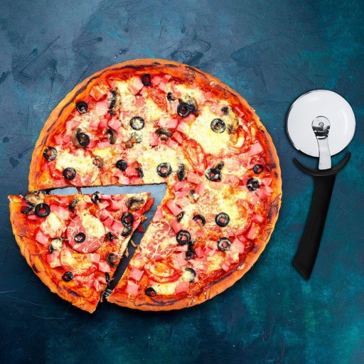 Nôž na pizzu, okrúhly nôž na krájanie pizze, ryhovací nôž