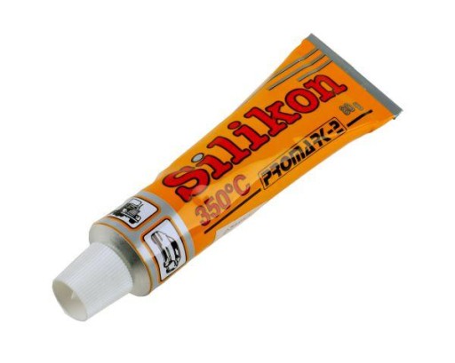 Tesniaci a lepiaci silikón 350 C 80 ml Čierny