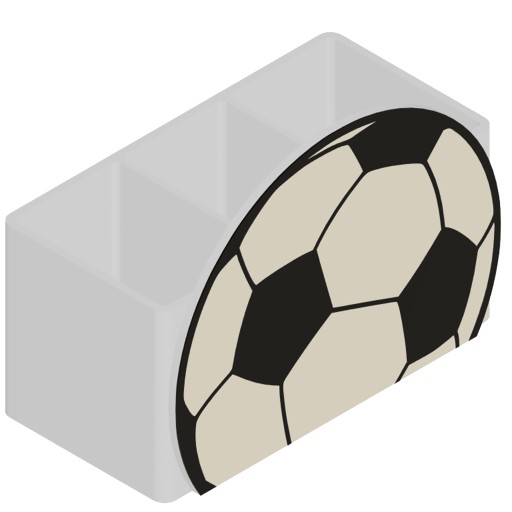 FAREBNÝ ORGANIZÁTOR futbal KRABIČKA NA NÁRADIE PUZDRO NA PERERAČKY NA DETSKÝ STOL VEĽKÝ