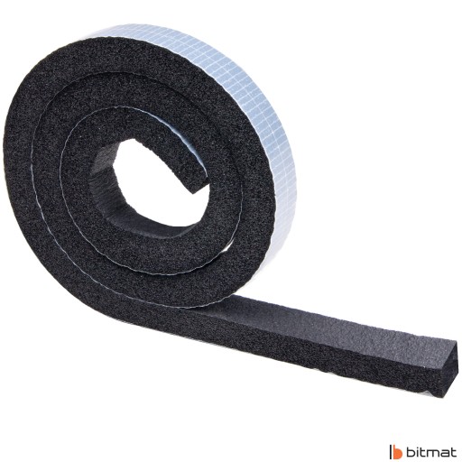 SAMOLEPIACIE TESNENIE NA DVERE, OKNÁ, BRÁNU, GUMU, PENOVÉ gumy, 13 mm, 1 m