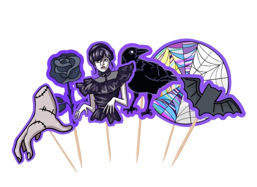 HALLOWEEN CUPPY PIKERS Streda 6 ks