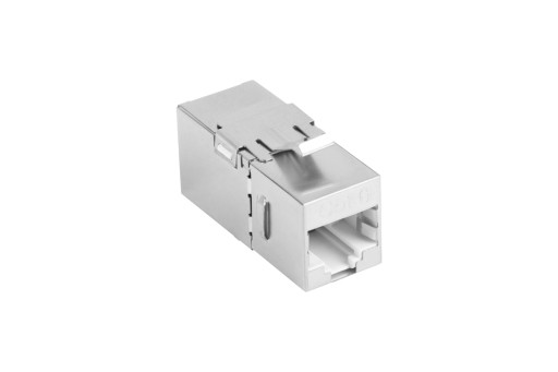 Keystone konektor RJ45 cat.6, tienený, uhol 90 stupňov