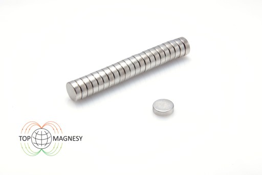 Neodymový magnet valcový MW 8x2,5 N38 10 ks