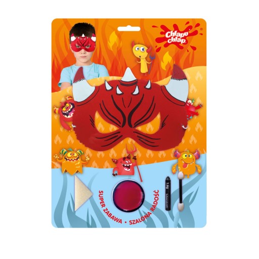 CHLAPU CHLAP SET PENOVÁ MASKA DEVIL + FARBA D