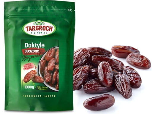 Sušené datle bez semien 1000g Targroch