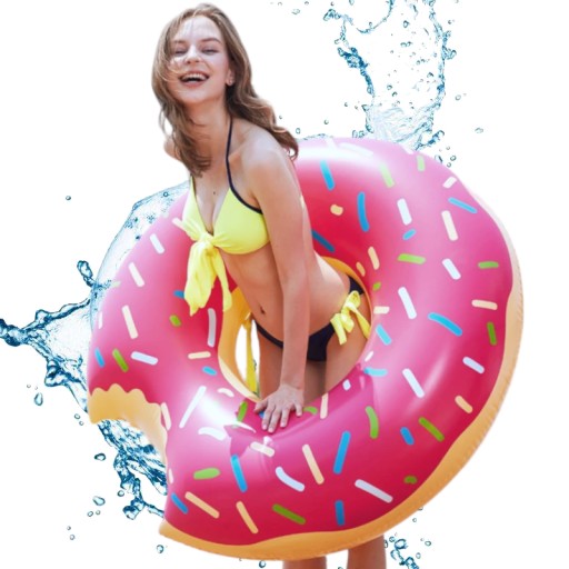 NAFUKOVACÍ KOLESOVÝ VODNÝ BOD PRE DETI, DOSPELÝCH, DONUT MATRAC