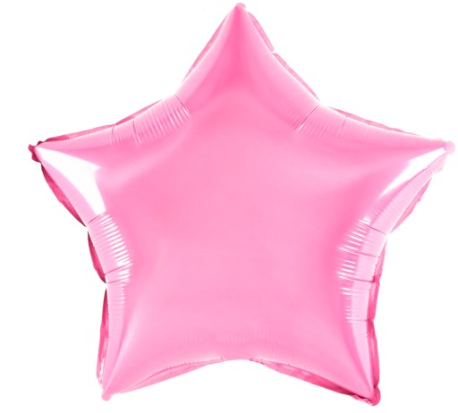 Fóliový balón ružový hviezda svetloružový 23 cm 3 kusy Narodeninový