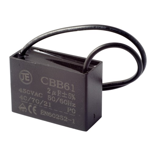 Štartovací kondenzátor 2uF 450V CBB61 JE