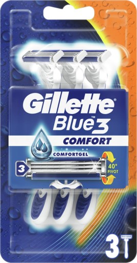 Holiace strojčeky Gillette Blue3 Comfort 3 ks