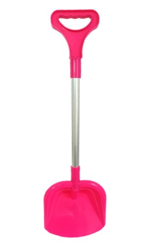 LOPATKA NA PIESOK HLINÍKOVÁ ALU násada 63 cm RUŽOVÁ