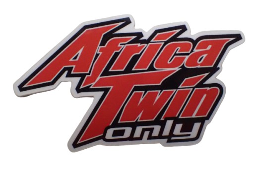 NÁLEPKA HONDA AFRICA TWIN ONLY STICKER x2 7,1 x 4,5 cm