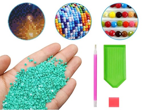 DIAMANTOVÉ VYŠÍVACIE KORÁLKY MOZAIKA 5D SET OBRAZ DIAMANTOVÁ MAĽBA 30x30CM