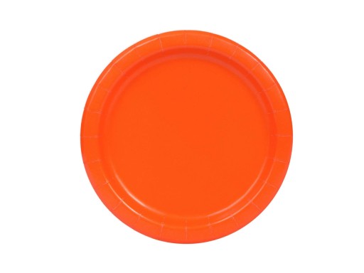 Papierové taniere, oranžové, 18 cm, 8 ks.
