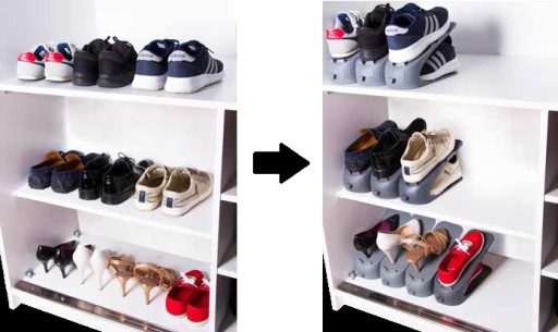 Stojan, držiak organizéra na topánky, GREY XL