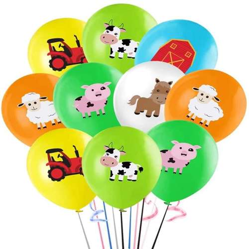 Farma latexové balóny 30 cm 6 ks