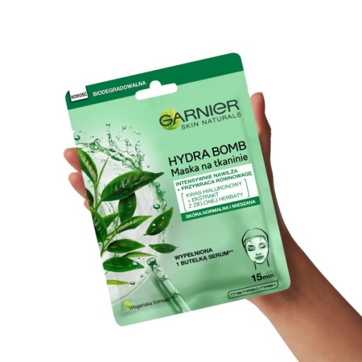 GARNIER Hydra Bomb maska s kyselinou hyalurónovou 28g