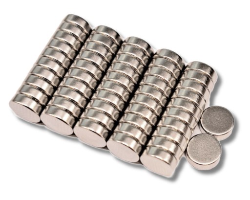 SADA SILNÝ VALEC NEODYMIOVÝ MAGNET 6x2. 50 ks.