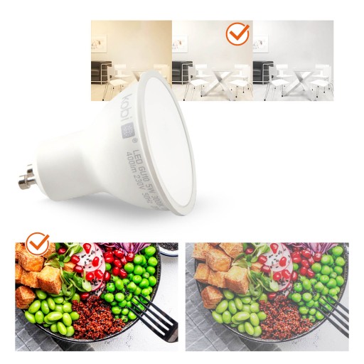 Sada halogénového svietidla LUMO11 matný chróm + LED GU10 5W neutrál