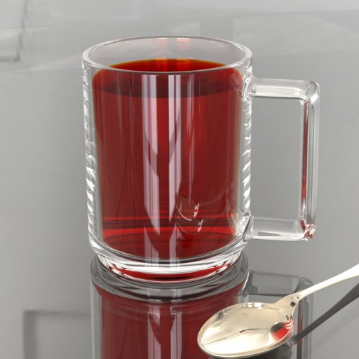 SKLENENÝ hrnček na kávu SKLENENÝ BERLÍN 250ML